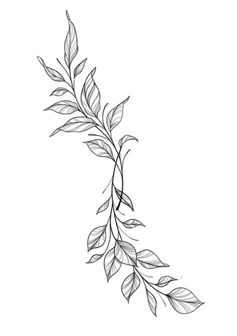 Seaweed Vine Tattoo, Leaves Around Leg Tattoo, Vine Filler Tattoo Ideas, Plant Arm Tattoos For Women, Foliage Tattoo Design, Tattoo Vines And Flowers, Plant Tattoos For Women, Tattoo Stencils Outline For Women, Vine Tattoo Stencil