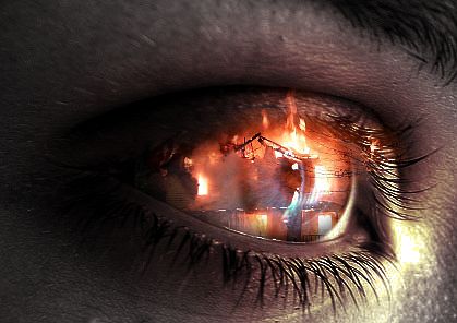 Eye - Fire Reflection by Purpl3S0ul on DeviantArt World Of Ice And Fire, Ap Drawing, Fire Eyes, Ice And Fire, Eye Photography, Sell Online, Fire And Ice, Eye Art, Pics Art