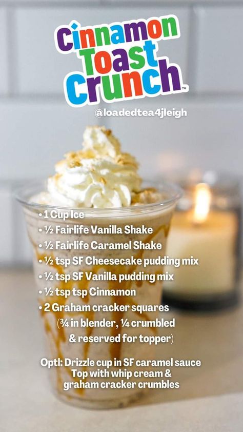 Cinnamon Toast Crunch Protein Shake, Fairlife Vanilla Protein Shake Recipe, Fairlife Shake Recipe, Bariatric Protein Shake Recipes, Fairlife Protein Pudding Recipe, Protein Pudding With Protein Shake, Protein Shake Pudding Recipe, Fairlife Recipes, Fairlife Protein Shake Recipe