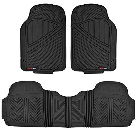 MotorTrend FlexTough Baseline  Heavy Duty Rubber Floor Mats 100 Odorless  BPA Free Black -- Find out more about the great product at the image link. (This is an affiliate link) #CarRubberFloorMats Gear 3, Suv Trucks, Rubber Floor Mats, Rubber Flooring, Cargo Liner, Car Mats, Car Floor Mats, Car Covers, Floor Mat