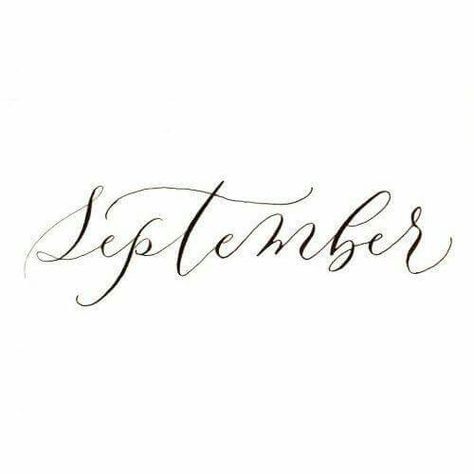 💜 September Font Hand Lettering, September Font, Popular Free Fonts, Fall Fonts, Incandescently Happy, Days And Months, Popular Fonts, Free Script Fonts, Cursive Fonts