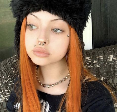 Facial Piercings, Nostril Hoop Ring, Hair Inspo, Piercings, Facial, Nose Ring, My Style, Makeup, Hair