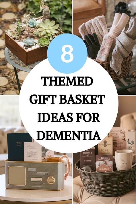 Check out these themed gift baskets that cater to the unique needs of loved ones with dementia. It covers everything from cozy comfort items to practical daily aids and memory-focused keepsakes. Thoughtfully curated, these baskets can bring smiles, trigger happy memories, and provide sensory comfort. Whether for a christmas present or just to show you care, find the perfect gift basket idea here. Practical Gift Baskets, Sensory Gifts For Adults, Elderly Gift Basket Ideas, Doctor Gift Basket, Themed Gift Basket Ideas, Sensory Basket, Memory Care Unit, Theme Baskets, Comfort Items