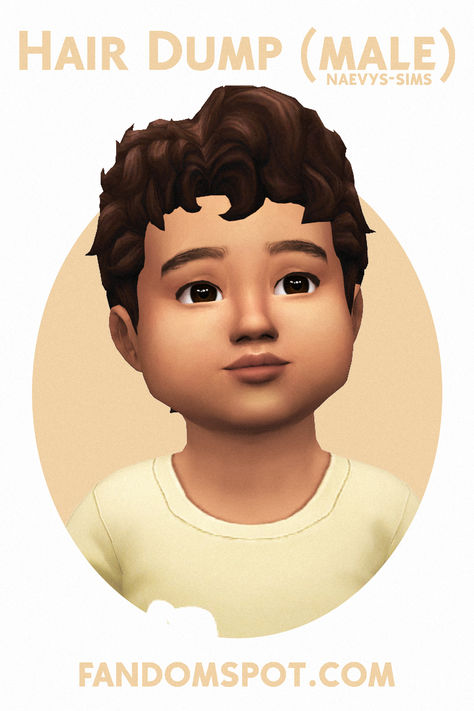 # 15 in our list of maxis-match CC toddler hair. Snag this adorable curly short hairstyle for your male toddler sims in TS4 Infant Male Hair Cc Sims 4, Male Infant Hair Sims 4, Toddler Hair Sims 4 Cc Boy, Sims 4 Hair Male Curly, Baby Cc Sims 4 Hair, Infant Cc Sims 4 Hair Male, Sims 4 Boy Hair Child, Toddler Hairstyles Sims 4, Sims 4 Cc Infants Clothes Boy