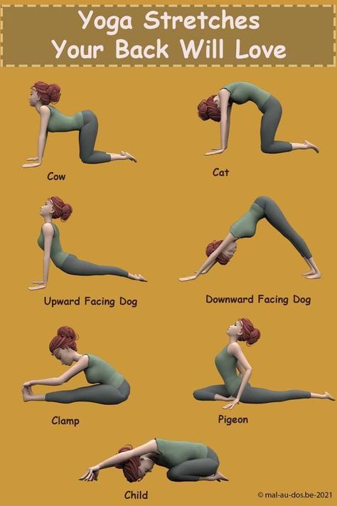 Lower Back Pain Stretches, Yoga Poses For Back, Back Stretches For Pain, Lower Back Pain Exercises, Yoga For Back Pain, Relieve Back Pain, Easy Yoga Workouts, Back Pain Exercises, Stretching Exercises