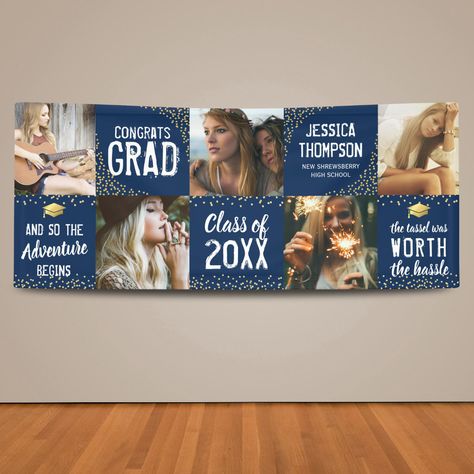 Graduation Banner Ideas, Graduation Message, 2023 Graduate, Congratulations Banner, Graduation Poster, Gold Class, Graduation Post, Graduation Banner, Graduation Theme