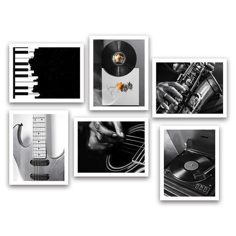 PRICES MAY VARY. 1. Set of 6 black and white canvas wall art posters, each measuring 8 * 10 inches, perfect for modern gallery art living room wall decor. 2. Unframed vintage music art posters that add a touch of elegance to any room. 3. Create a stylish and modern living space with this set of 6 unframed canvas art prints. 4. Featuring a black and white color scheme, these 8 * 10 inch posters are perfect for adding a contemporary touch to your walls. 5. Transform your walls into a gallery with Vintage Music Art, Music Room Art, Music Room Wall, Posters Modern, Music Wall Decor, Art Living Room Wall, Music Decor, Music Wall Art, Living Room Wall Decor