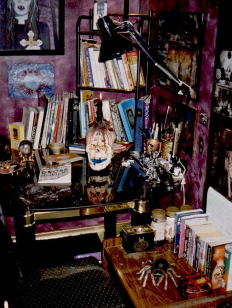 80s Goth Bedroom, 90s Goth Bedroom, 90s Goth Room, 80s Goth Room, Whimsy Goth Room, Mall Goth Room, Goth Maximalism, Whimsy Goth Bedroom, Goth Room