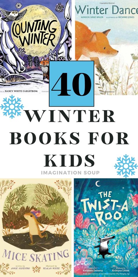 40 Wonderful Winter Books to Read Aloud to Kids, 2024 - Imagination Soup Winter Books For Kids, Picture Books For Kids, Kid Books, Winter Activities For Kids, Winter Books, By His Grace, Beginning Reading, Art Therapy Activities, Learning Methods