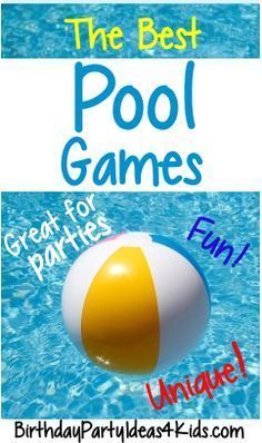 Pool Games For Kids, Fun Pool Games, Swimming Pool Games, Pool Ring, Swimming Pool Party, Pool Party Games, Outdoor Party Games, Pool Party Kids, Party Swimming Pool