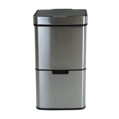 Fogg 62 Litre Motion Sensor Multi-Compartments Rubbish & Recycling Bin Bin Bag, Rubbish Bin, Household Waste, Pull Out Drawers, Recycled Items, Recycling Bins, Motion Sensor, Storage Bins, Kitchen Ideas