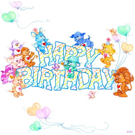 Birthday Greetings Cousin, Care Bear Party, Care Bears Vintage, Care Bear Birthday, Care Bears Cousins, Emoji Birthday, Happy Belated Birthday, Party Deco, Diy Birthday Decorations