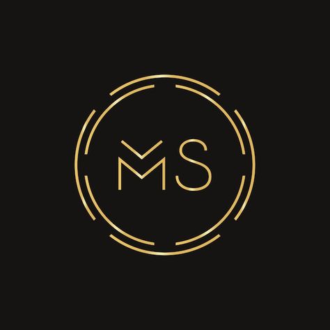 Initial ms letter logo design vector tem... | Premium Vector #Freepik #vector #logo-illustration #letter-logo #s-logo #logo-concept Ms Wallpaper Letter Love, Ms Letter Logo, Ms Logo Design Letter, Ms Logo Design Art, Mr Logo Design, Ms Logo Design, Mr Logo, Ms Logo, Ms Design