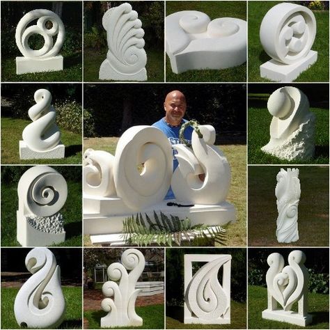 KENO SCULPTURE: Brett Keno Sculptor Official website|New Zealand Stone Carving Artist and Sculptor Soap Sculpture, Foam Sculpture, Styrofoam Art, Foam Carving, Sculpture Lessons, Stone Sculptures, Soap Carving, Cement Art, Plaster Sculpture