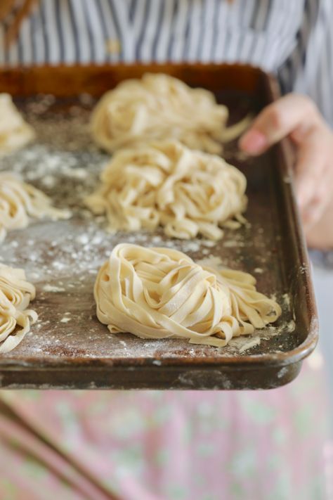 Homemade Vegan Pasta, no machine, and just 3 ingredients. Homemade Vegan Pasta, Vegan Pasta Recipes Homemade, Vegan Pasta Noodles, Homemade Pasta Recipe, Bigger Bolder Baking, Pasta Noodle Recipe, Vegan Pasta Recipes, Homemade Noodles, Vegan Pasta