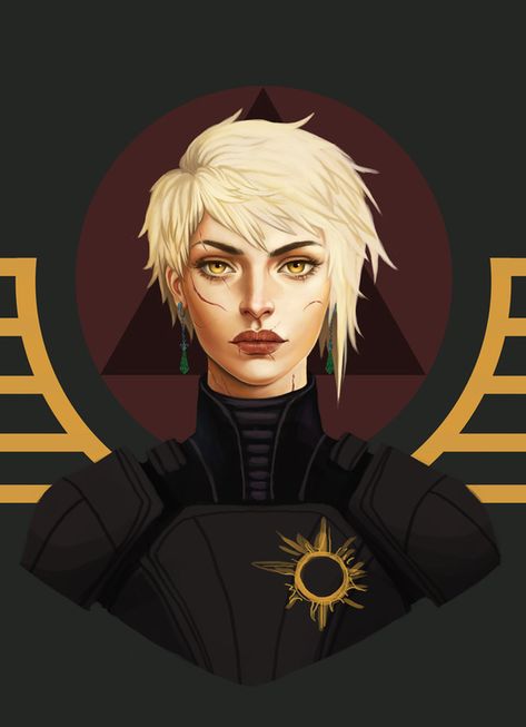 Victra au Julii from the Red Rising trilogy by Pierce Brown. Blackbird Art, Red Rising, Yellow Violet, Space Opera, Freelance Artist, Dark Ages, Blackbird, Dragon Age, Cultura Pop