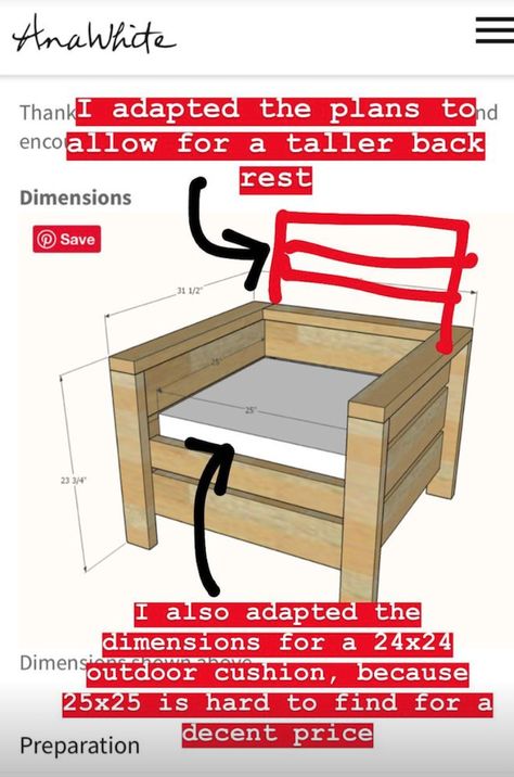 Modern Wood Patio Chair Tutorial - SPetrichHome Modern Wood Patio Chair Tutorial Modern Wood Patio Chair Tu Diy Lounge Chair Outdoor, Diy Patio Chair, Diy Outdoor Chair, Outdoor Chairs Wooden, Outdoor Chairs Diy, Wooden Patio Furniture, Wood Patio Chairs, Trendy Chairs, Wooden Patio