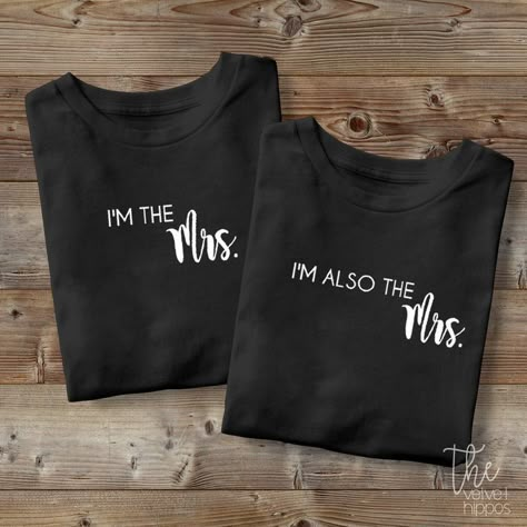 Small Private Wedding, Mrs Shirts, Wedding Reception Planning, Pride Love, Mrs Shirt, Wedding Toasts, Lgbtq Wedding, Shirts Ideas, Lesbian Wedding