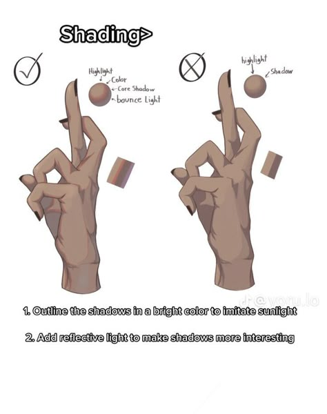 How To Render Hands Digital Art, Shading Hacks Drawing, Light On Skin Reference, Batman Oc Character, Practice Shading To Draw, Female References Drawing, Anatomy Tricks Drawing, Shading Art Reference, Lighting And Shading References