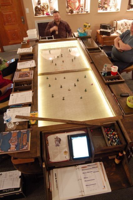 Dnd Room, Dnd Table, Rpg Table, Board Game Room, Entertainment Room Design, Gaming Furniture, Board Game Table, Gaming Station, Game Table