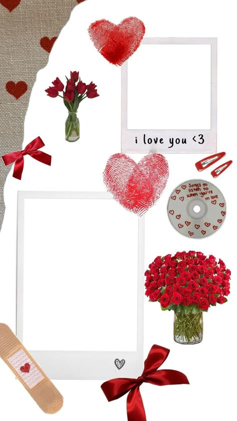 Valentine’s Day Instagram Story Template, Love Collage Template, Aesthetic Photo Collage Template, Instagram Collage Template, Valentines Pics, Aesthetic Frames, Couples Wallpaper, Happy Birthday Icons, Collage Photo Frame Design