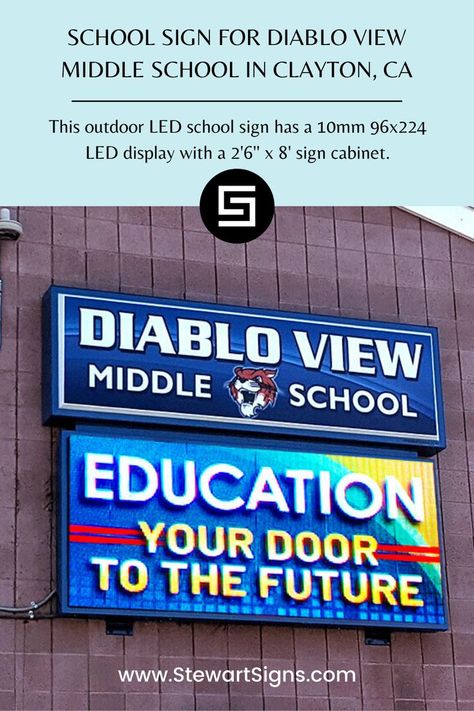 Share messages of encouragement and positivity to everyone who passes by. ☀️#SchoolSigns #Marquee #SchoolMarquee #Signage #Signs #OutdoorSigns #OutdoorMarquee #LEDsigns #SignProject #SchoolProject #OutdoorLED #CMAS #LED #PTA #PTO #StewartSigns #SignCompany #ElectronicSigns #encourage #inspire Messages Of Encouragement, Signage Signs, Message Of Encouragement, 8th Sign, Sign Company, School Signs, Outdoor Signs, Led Signs, School Projects