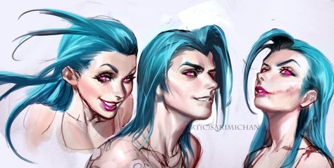 Jinx Sketches by sakimichan.deviantart.com on @deviantART Sakimichan Art, Jinx Cosplay, Jinx League Of Legends, Female Reference, League Of Legends Characters, Lol League Of Legends, Video Game Art, Reference Photos, Art Pages