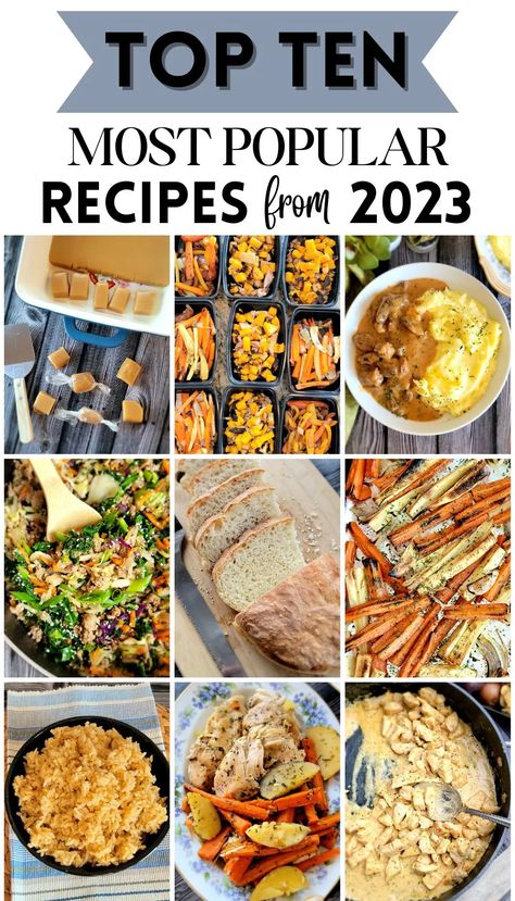 Most popular recipes 2023 Top Dinner Recipes, Popular Dinner Recipes, Ham And Bean Soup, Popular Food, Favorite Recipes Dinner, Recipe Books, Trending Recipes, Most Popular Recipes, Easy Family Meals