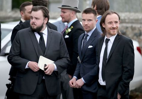 John Bradley, Joe Dempsie, and Ben Crompton - HarpersBAZAAR.com Rose Leslie Wedding, Leslie Rose, Wedding Dress Rose, Gif Rose, Joe Dempsie, John Bradley, King Arthur Legend, Aberdeenshire Scotland, Rose Leslie