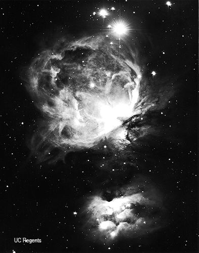 Mt. Hamilton Telescopes: CrossleyTelescope Orion Nebula Tattoo, Orion Aesthetic, Nebula Aesthetic, Galaxy Black And White, Vintage Astronomy Prints, Nebula Tattoo, Orion Nebula, Vintage Space, Science Fiction Art