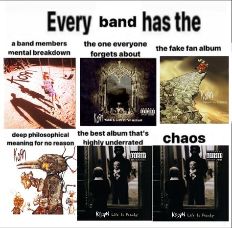 Life Is Peachy, Silly Bands, Jonathan Davis, Limp Bizkit, Music Recommendations, Band Humor, Zoo Wee Mama, Band Memes, Best Albums