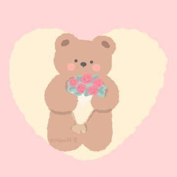 Cute Pastel Wallpaper, Mac Book, Pastel Pink Aesthetic, Cute Doodle Art, Bear Wallpaper, Kawaii Wallpaper, Kawaii Drawings, Cute Characters, Cute Doodles