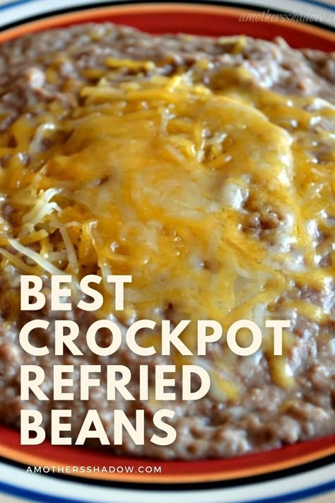 Crock Pot Refried Beans, Crockpot Refried Beans, Mexican Magic, Beans Recipe Crockpot, Pot Beans, Mexican Beans, Make Refried Beans, Canning Refried Beans, Beans In Crockpot