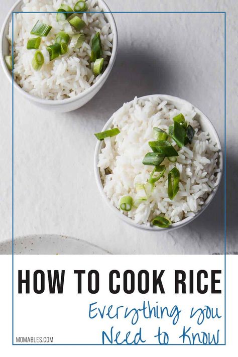 No need for a rice maker here. This post will show you everything on how to make tender, fluffy rice on the stove-top, in the microwave, slow-cooker, and Instant pot! Cooked Rice Recipes, Easy Baked Chicken Breast, Rice On The Stove, Cooking Basmati Rice, Cook Rice, Perfect Rice, Rice Varieties, Easy Baked Chicken, Cooking White Rice