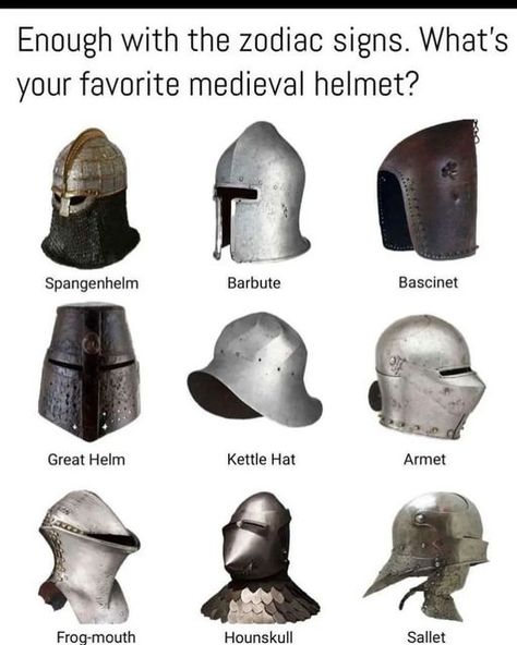 Memes on Instagram: "Great helm" Medieval Helmet Design, Medieval Knight Aesthetic, Medieval Memes, Medieval Helmets, Crusader Knight, Knights Helmet, Historical Armor, Dark Cottagecore, Knight Art