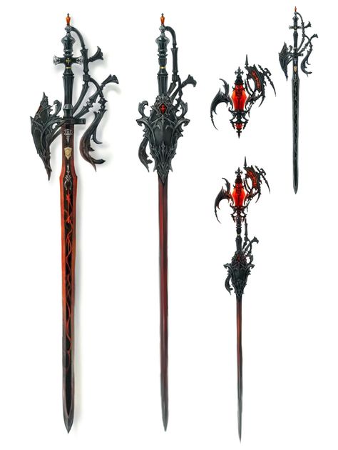 Red Mage Rapier from Final Fantasy XIV: Stormblood Rapier Design Art, Red Mage Final Fantasy Art, Rapier Fantasy Art Swords, Ffxiv Concept Art, Fantasy Rapiers, Fantasy Rapier Art, Rapier Design Dnd, Fantasy Rapier, Ffxiv Red Mage