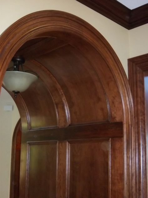 Curved Molding & Arched Molding – Curved Crown Molding – RadiusMillwork.com Curved Millwork, Arched Molding, Bar Millwork, Alcove Bar, Curved Molding, Archway Molding, Window And Door Trim, Paris Apartment Interiors, Arched Window Treatments