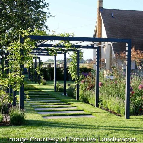 Pergola Walkway, Arch Pergola, Building A Pergola, Pergola Lighting, Metal Pergola, Garden Arbor, Garden Walkway, Pergola With Roof, Have Inspiration