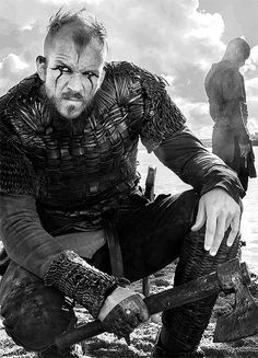 Floke, Vikings, character, wild, warrior, hand, powerful face, beard, make-up, intense eyes, portrait, great tv, photo b/w. Viking Tattoo Meaning, Floki Vikings, Ragnar Vikings, Vikings Travis Fimmel, Gustaf Skarsgard, History Channel Vikings, Ragnar Lothbrok Vikings, Vikings Show, Viking Character