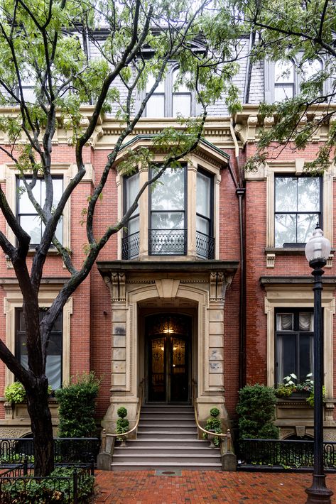 Boston Back Bay, Boston Brownstone, Massachusetts Homes, Massachusetts Houses, Back Bay Boston, Massachusetts House, Historic Windows, Brownstone Homes, Boston Neighborhoods