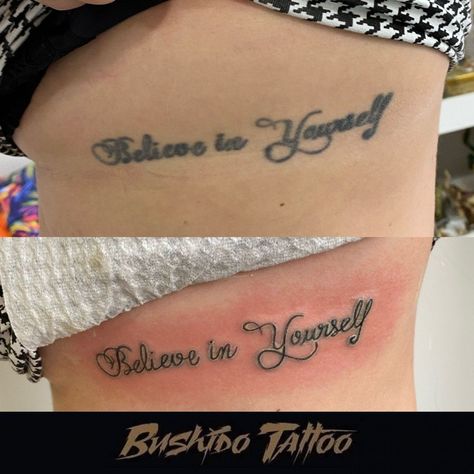 Blowout Tattoo, Tattoo Dos, Really Bad Tattoos, Tattoo Fixes, Believe In, Bad Tattoos, Believe In Yourself, Minimal Tattoo, Tattoo Artist