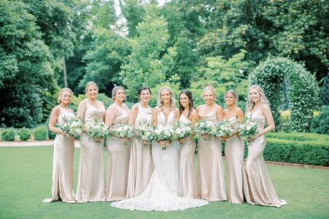 Gold Champagne Satin Revelry dresses from the Revelry IRL Facebook group Bridesmaid Satin Dresses, Champagne Wedding Colors, Nerd Wedding, Bridesmaid Satin, Champagne Bridesmaid, Gold Champagne, Satin Bridesmaid Dresses, Champagne Wedding, Wedding 2024