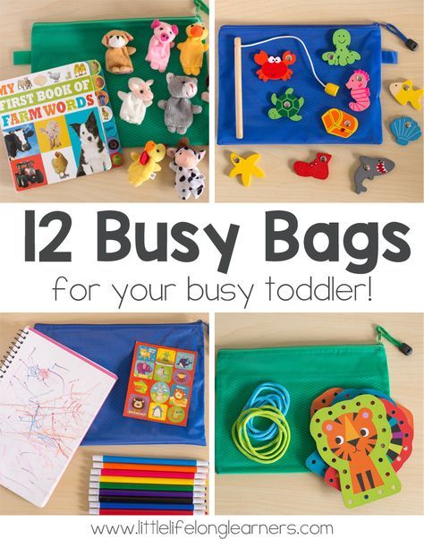 12 Simple Busy Bag ideas for toddlers | busy bags for 2 year olds to use at a restaurant | airplane travel ideas for kids | quiet time activities Travel Ideas For Kids, Busy Bags For Toddlers, Busy Bag Ideas, Toddler Busy Bags, Airplane Activities, Activity Bags, Quiet Time Activities, Busy Boxes, Quiet Activities