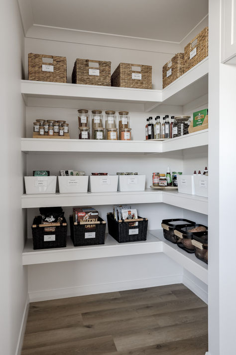 Narrow walk in pantry