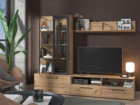 Tv Unit Interior Design, Tv Wand, Solid Wood Tv Stand, Living Room Entertainment, Room Ambiance, Hi-fi, Tv Furniture, Home Upgrades, Dream House Interior