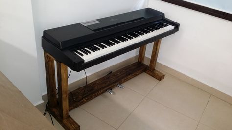 Piano Furniture, Diy Pedalboard, Piano Table, Piano Stand, Music Furniture, Piano Desk, Painted Pianos, Electric Keyboard, Piano Decor