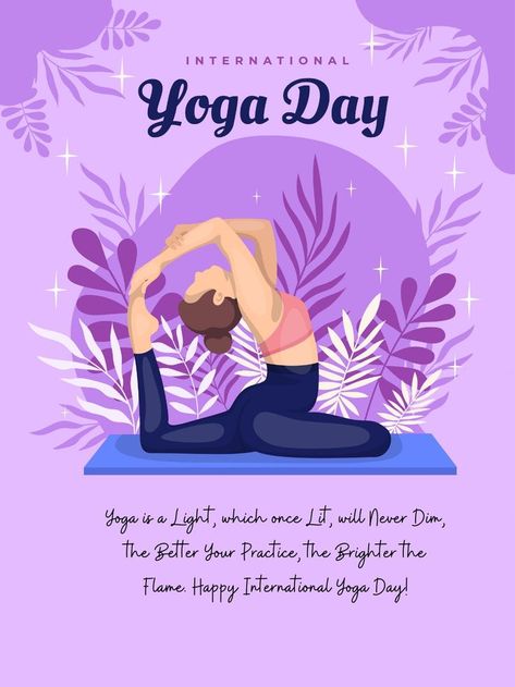 International Yoga Day! World Yoga Day, Happy International Yoga Day, Yoga Images, Kindergarten Classroom Decor, Yoga Cards, Teachers Day Card, Yoga Logo, International Yoga Day, Yoga Motivation