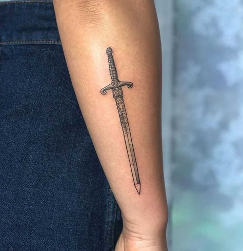 Tiddly sword by Lozzy Bones Tattoo inked on the right forearm Gabriel Tattoo, Golden Tattoo, Bones Tattoo, Related Tattoos, Bone Tattoos, Cool Arm Tattoos, Angel Tattoo Designs, Sun Tattoo, Free Tattoo