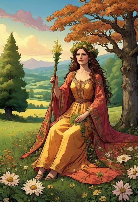 Celtic myths are a rich tapestry of folklore and legends that have been passed down through generations in Celtic cultures. These myths are filled wit... -  #Art #celtic #Fantasy #flowers #Goddess Boann Celtic Goddess, Achelois Goddess, Celtic Myth, Celtic Legends, Ancient Celts, Celtic Goddess, Red Haired Beauty, Celtic Culture, Light In The Dark