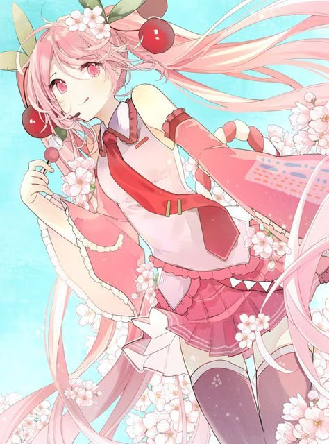 Sakura Miku Fanart, Miku And Sakura Miku, Sakura Miku, Miku Chan, Miku Vocaloid, Vocaloid Characters, Miku Hatsune, 영감을 주는 ��캐릭터, Anime Angel